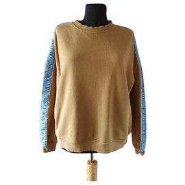 Sweatshirt oversize Samsoe & Samsoe Journey Sleeve Marron Bleu Marron Bleu