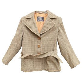 Burberry-chaqueta vintage de los años sesenta Burberry France t 38-Multicolor