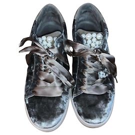 Kennel & Schmenger Sneaker aus Samt Dunkelgrau Anthrazitgrau