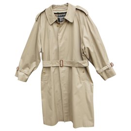 Burberry-men's Burberry vintage t trench coat50 with removable wool lining-Beige