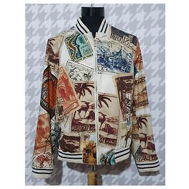 Autre Marque Chaqueta Bomber Desizo Monni de Algodón Multicolor