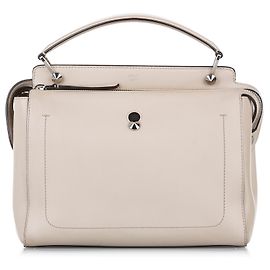 Fendi Gray DotCom Leather Satchel Other Grey
