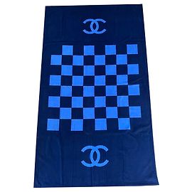Chanel Toalla de playa Chane Azul