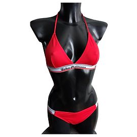 John Galliano Bikini Rot Lycra Größe 44 Rot