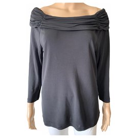 Camicia Coast in viscosa nera Nero