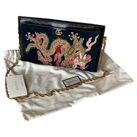 Gucci-Ophidia Dragon-Navy blue