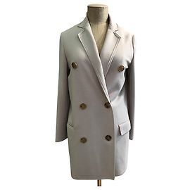 Abrigo Lanvin de lana color eggshell Blanco roto
