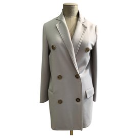 Lanvin Wollmantel in Eggshell Aus weiß