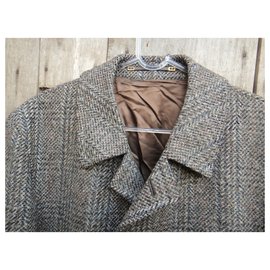 Autre Marque-casaco masculino vintage 50-Cinza