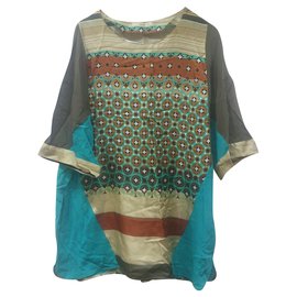 Etro-Camisa blusa con estampado de paisley de Etro-Multicolor