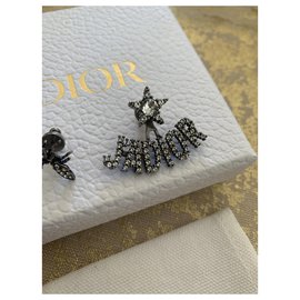 Dior-Ich liebe Ohrringe-Silber Hardware