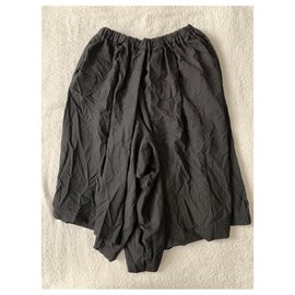 Comme Des Garcons-CDG BLACK wide short trousers-Black