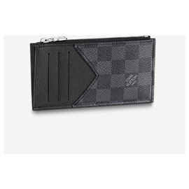 Louis Vuitton-LV coin card holder new-Grey
