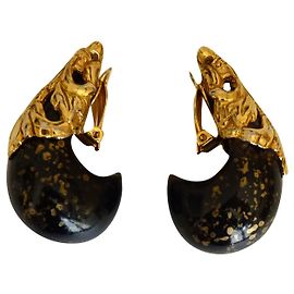 Isabel Canovas clips vintages (authentifiés pas la Galerie Valois) Noir