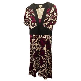 Vestido de seda multicolorido Temperley London Multicor