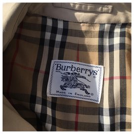 Burberry-Casaco impermeável clássico vintage da Burberry 80-Bege
