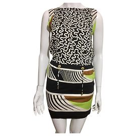 Diane Von Furstenberg Vestido de seda DvF Alardo Multicor
