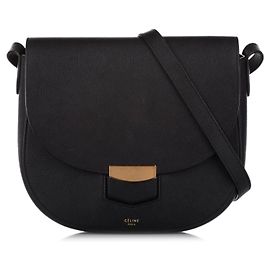Céline Borsa a tracolla Trotteur compatta nera di Celine Nero