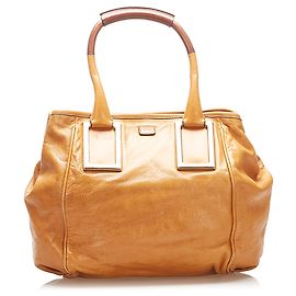 Chloé Chloe Brown Ethel Leather Tote Bag Brown Light brown