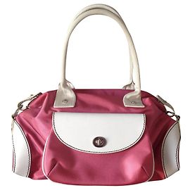 Bolso Lancel Rosa de Lona Rosa
