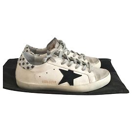 Golden Goose Deluxe Brand Golden goose superstar Noir Argenté Blanc