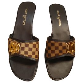 Louis Vuitton Mules Brown