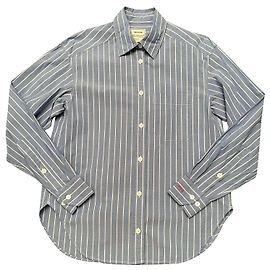 Camicia Zadig & Voltaire TAIS blu denim con strisce bianche cotone Bianco Blu