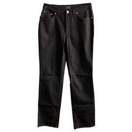 Trussardi Jeans Jeans de algodão preto Preto