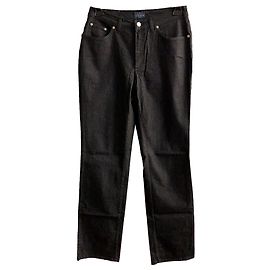 Trussardi Jeans Schwarze Jeans aus Baumwolle Schwarz