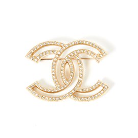 Chanel-Pins & Broschen-Golden