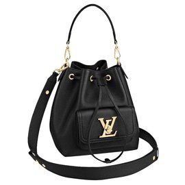 Louis Vuitton-Saco de balde LV Lockme-Preto