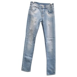 Vaqueros Twin Set Azul Claro Algodón Azul claro