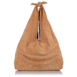 Sac cabas en daim marron Bindle Knot The Row Marron
