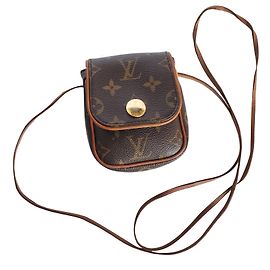 Louis Vuitton Cancun Mini Borsa a Tracolla Marrone Pelle Marrone