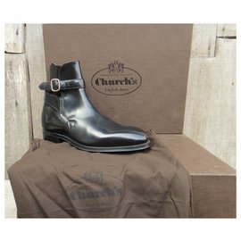 Church's-Church's boots model Bletsoe p 40 New condition-Black