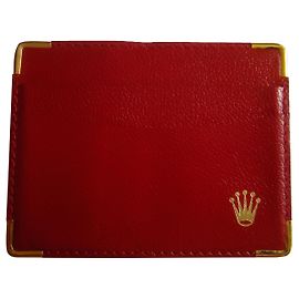 ROLEX ORIGINAL RED LEDER KARTENHALTER . Code: 101.60.05 Rot