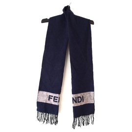 Fendi-Fendi Scarf-Navy blue