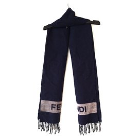 Fendi-Fendi Scarf-Navy blue