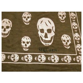 Alexander Mcqueen-Alexander McQueen Scarf-Brown