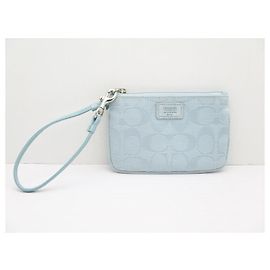 Coach Clutch Tasche Hellblau