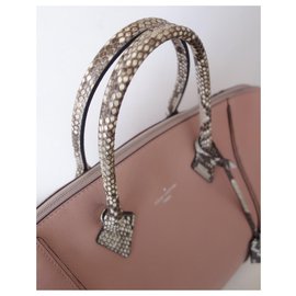 Louis Vuitton-Vuitton Lockit bag-Pink,Python print