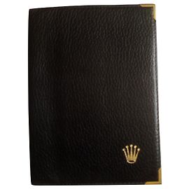 Rolex CARTERA ORIGINAL DE CUERO NEGRO Código:  68.08.55 Negro