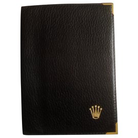 Rolex ORIGINAL BLACK LEATHER WALLET Code:  68.08.55 Black