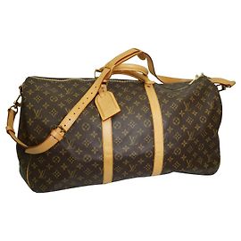 Louis Vuitton Keepall 55 Monogram Canvas Reisetasche 2002 Braun