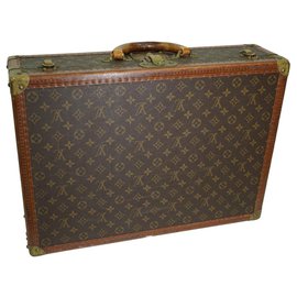Louis Vuitton-Louis Vuitton Bisten 55 suitcase in monogram canvas and brown-Brown