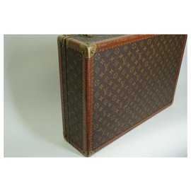 Louis Vuitton-Louis Vuitton Bisten 55 suitcase in monogram canvas and brown-Brown