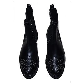 Autre Marque PONC QUINTANA LEATHER BOOTS Black