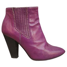 Botins Dolce & Gabbana de cano curto 367,5 Roxo