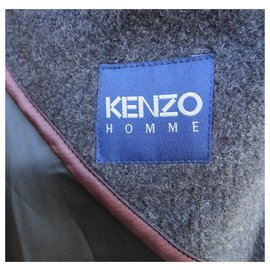 Kenzo-Cappotto da uomo Kenzo 56-Grigio