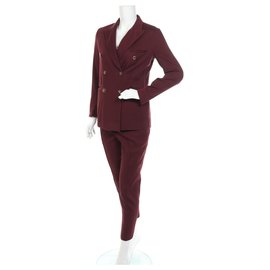 Céline Red Cotton Pantsuit Red